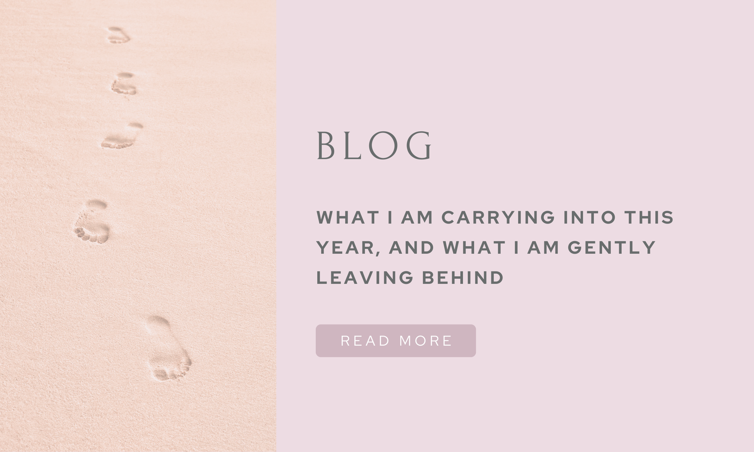 What I am carrying into this year…