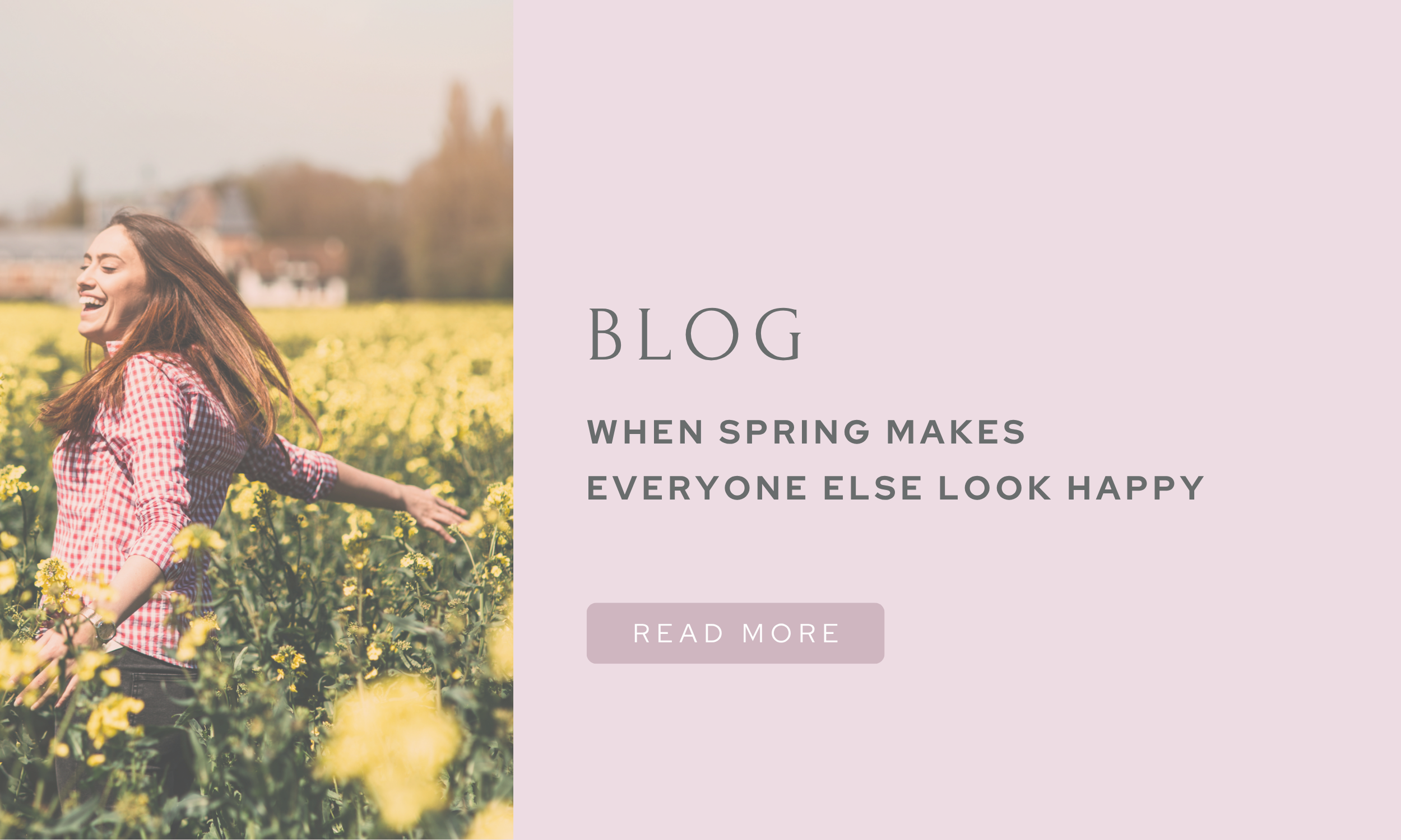 When spring makes everyone else look happy
