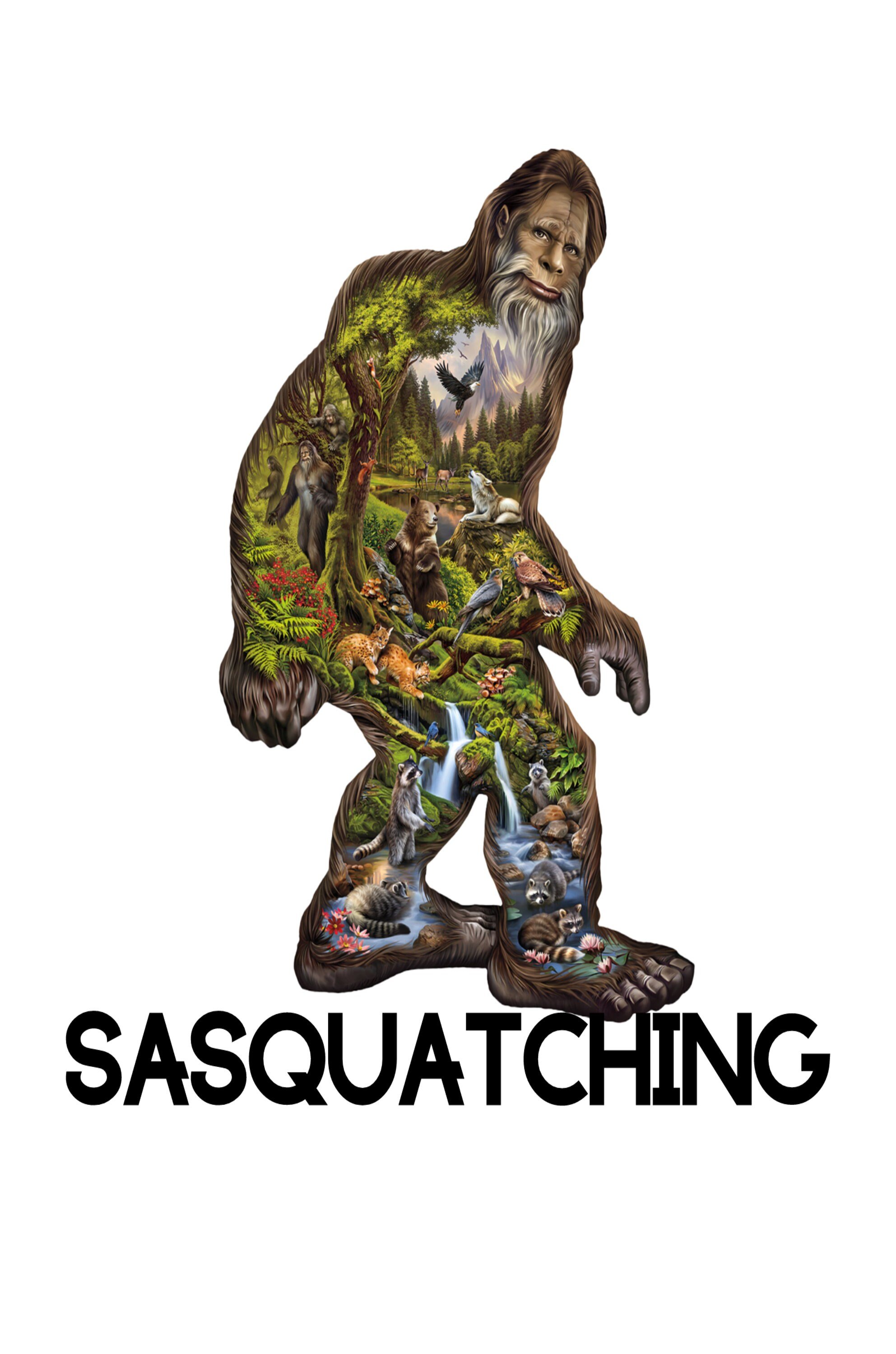 READY TO PRESS / Sublimation Print /Sasquatching/Big Foot/Urban Legend