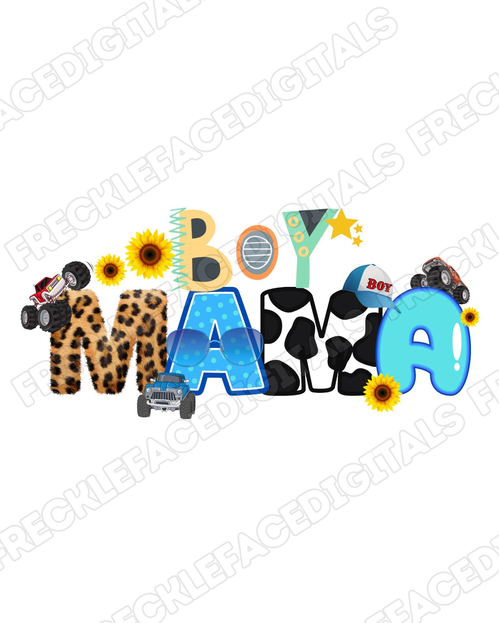 READY TO PRESS / Sublimation Print /Boy Mama/Boy Stuff