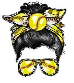 READY TO PRESS / Sublimation Print / Softball Mom/Messy Bun/Basketball