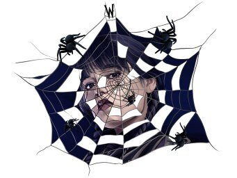 READY TO PRESS / Sublimation Print /Wednesday/Spider Web/Series