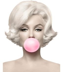 READY TO PRESS / Sublimation Print / Marilyn Monroe/Pink Bubble Gum