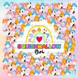READY TO PRESS / Sublimation Print /Squishmallows Tumbler Design