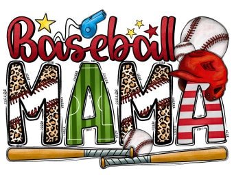 READY TO PRESS / Sublimation Print / Baseball Mama/Baseballs and Baseball Bats