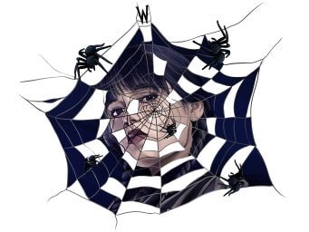 READY TO PRESS / Sublimation Print /Wednesday/Spider Web/Series