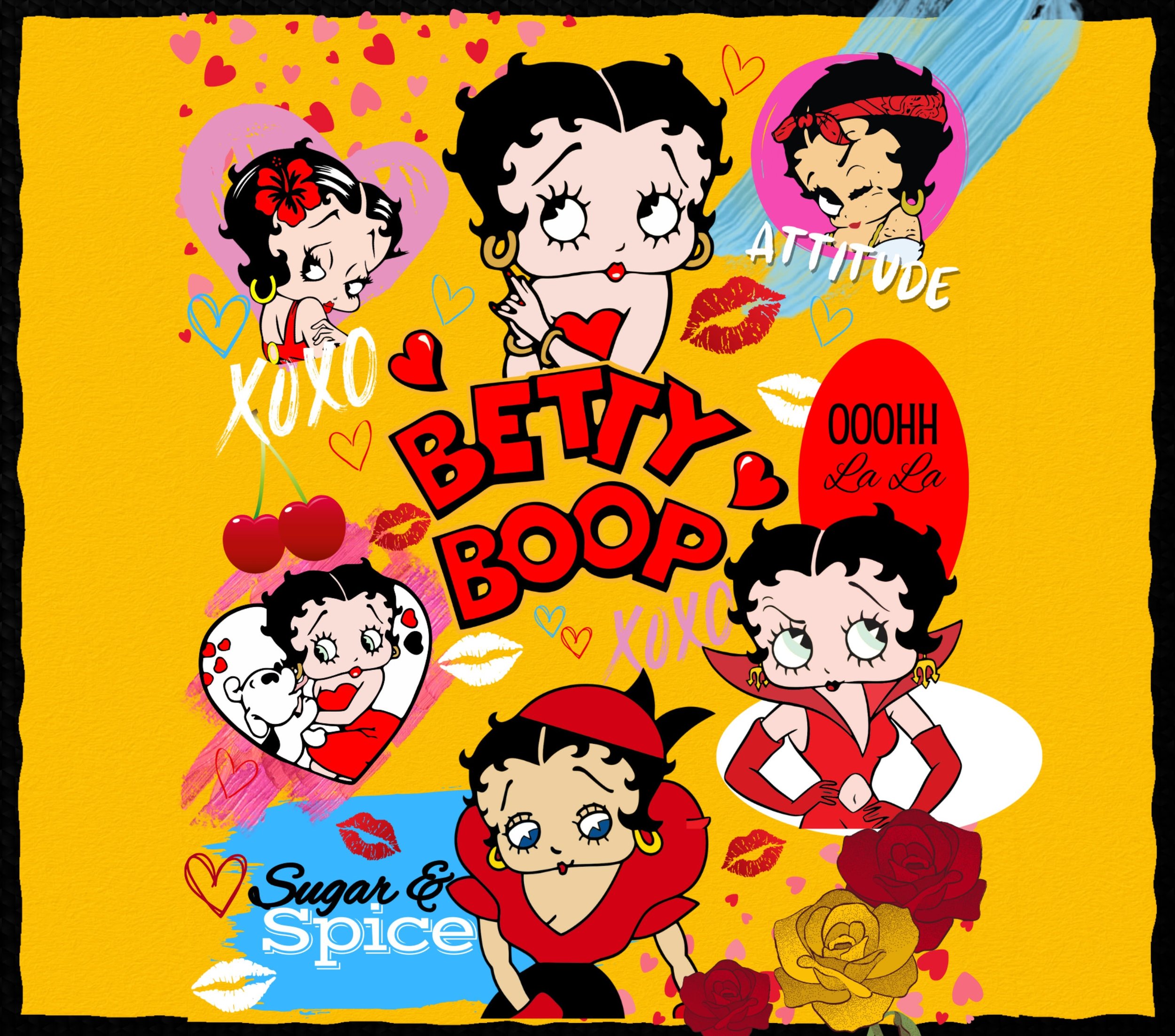 READY TO PRESS / Sublimation Print/Tumbler Design/Betty Boop
