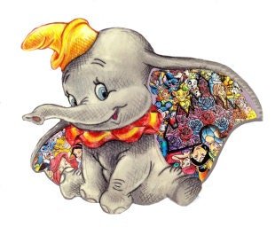 READY TO PRESS / Sublimation Print / Mashed Up/Dumbo/Cartoon