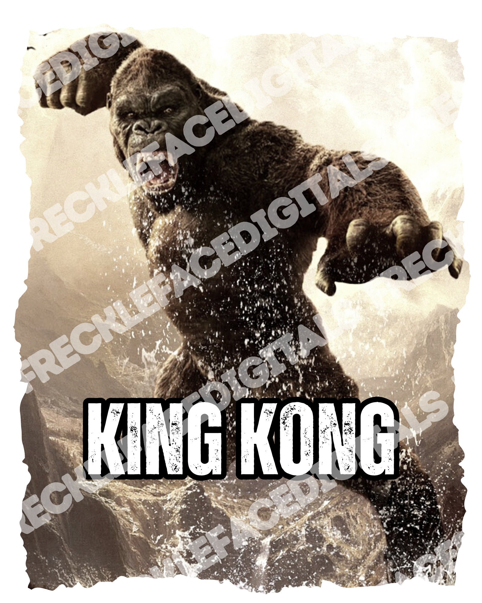 READY TO PRESS / Sublimation Print /King Kong/Movie