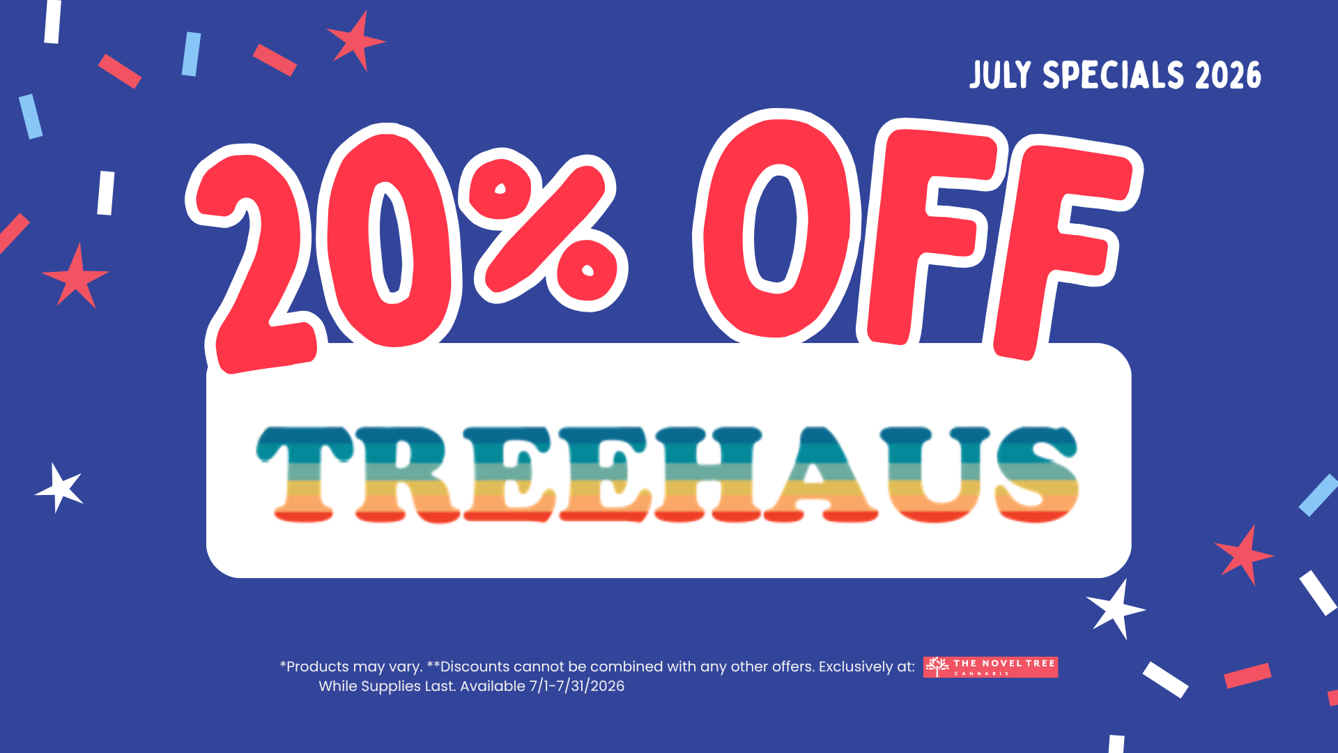 20% Off Treehaus