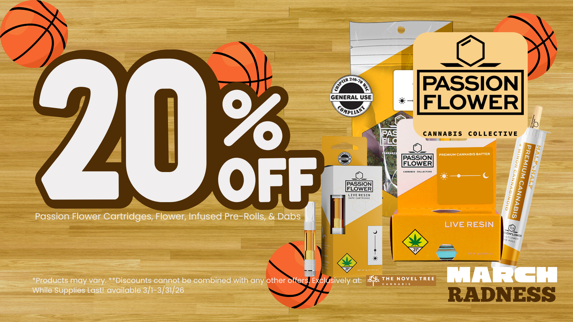 20% OFF Passion Flower March 2026