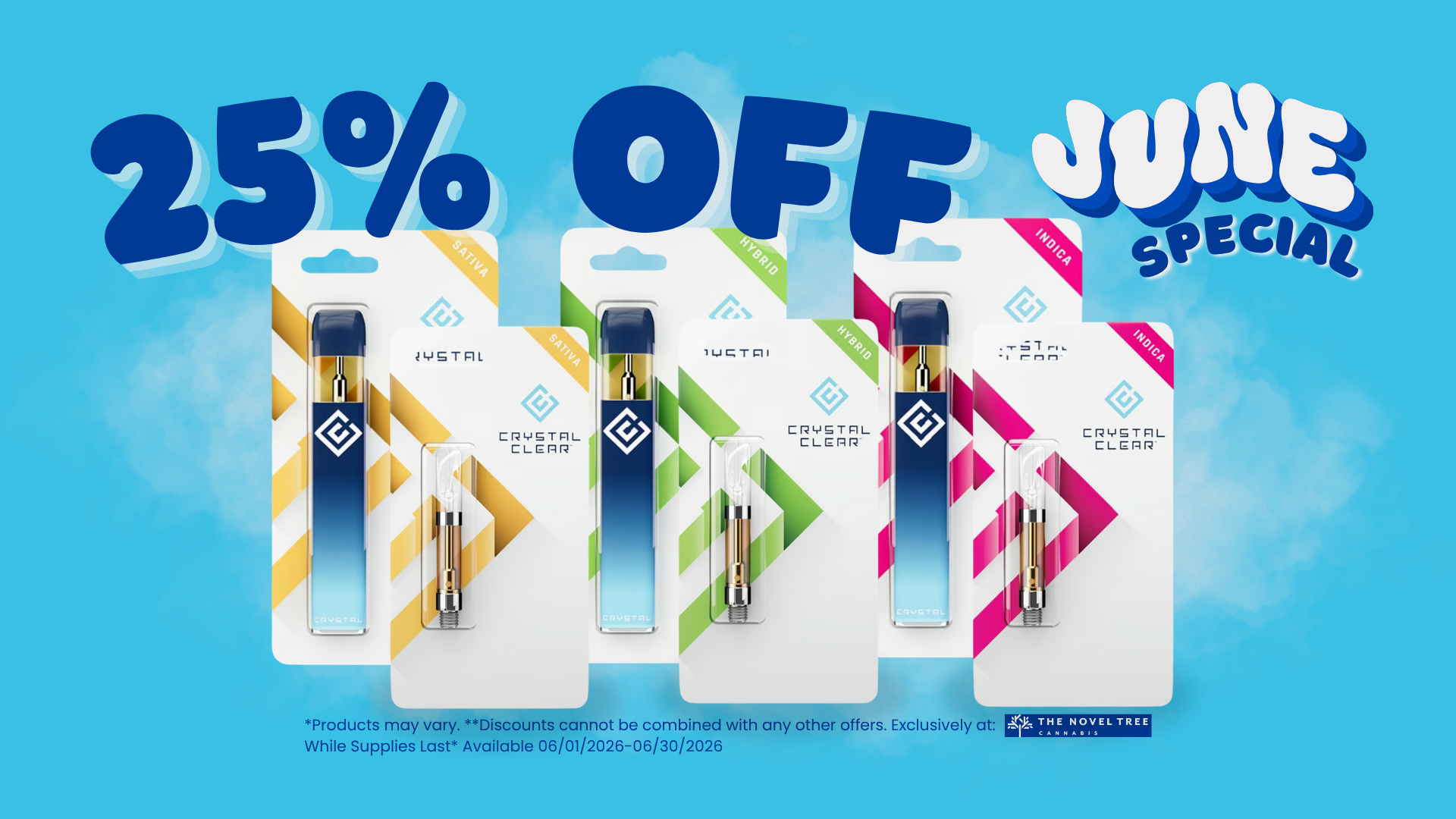 25% Off Crystal Clear