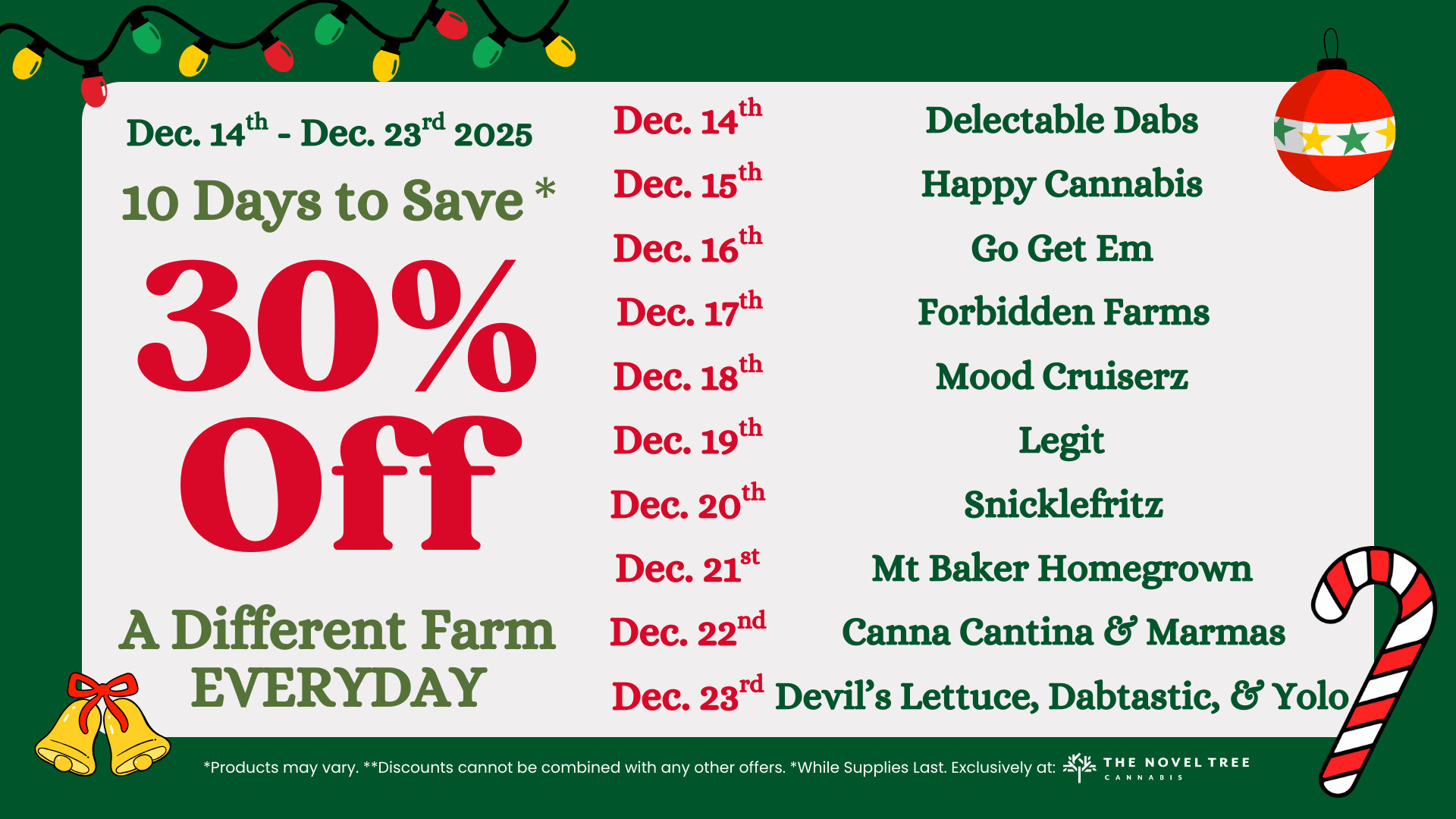 30% Off: Different Farm EVERYDAY!