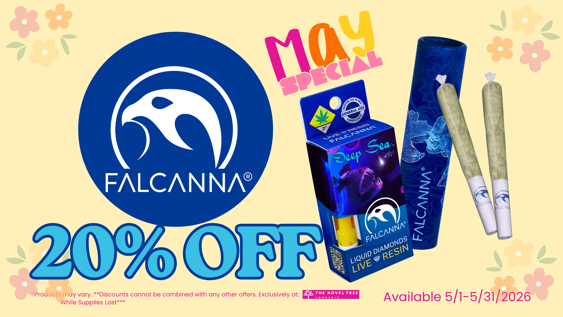 May Special 20% OFF Falcanna Products