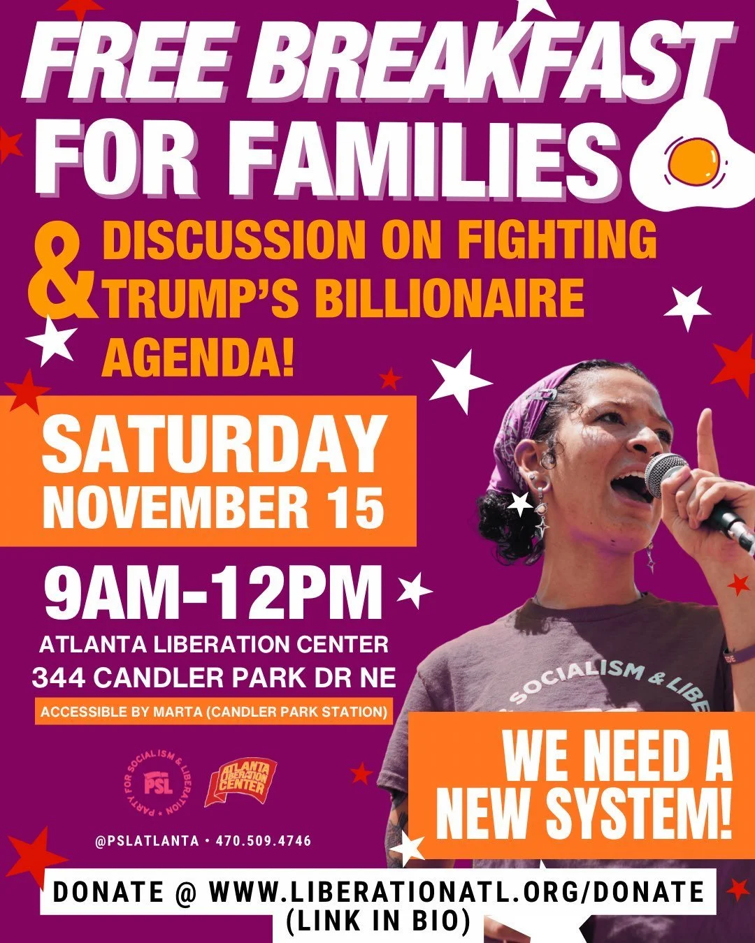 Free Breakfast for Families &amp; Discussion on Fighting Trump’s Billionaire Agenda!