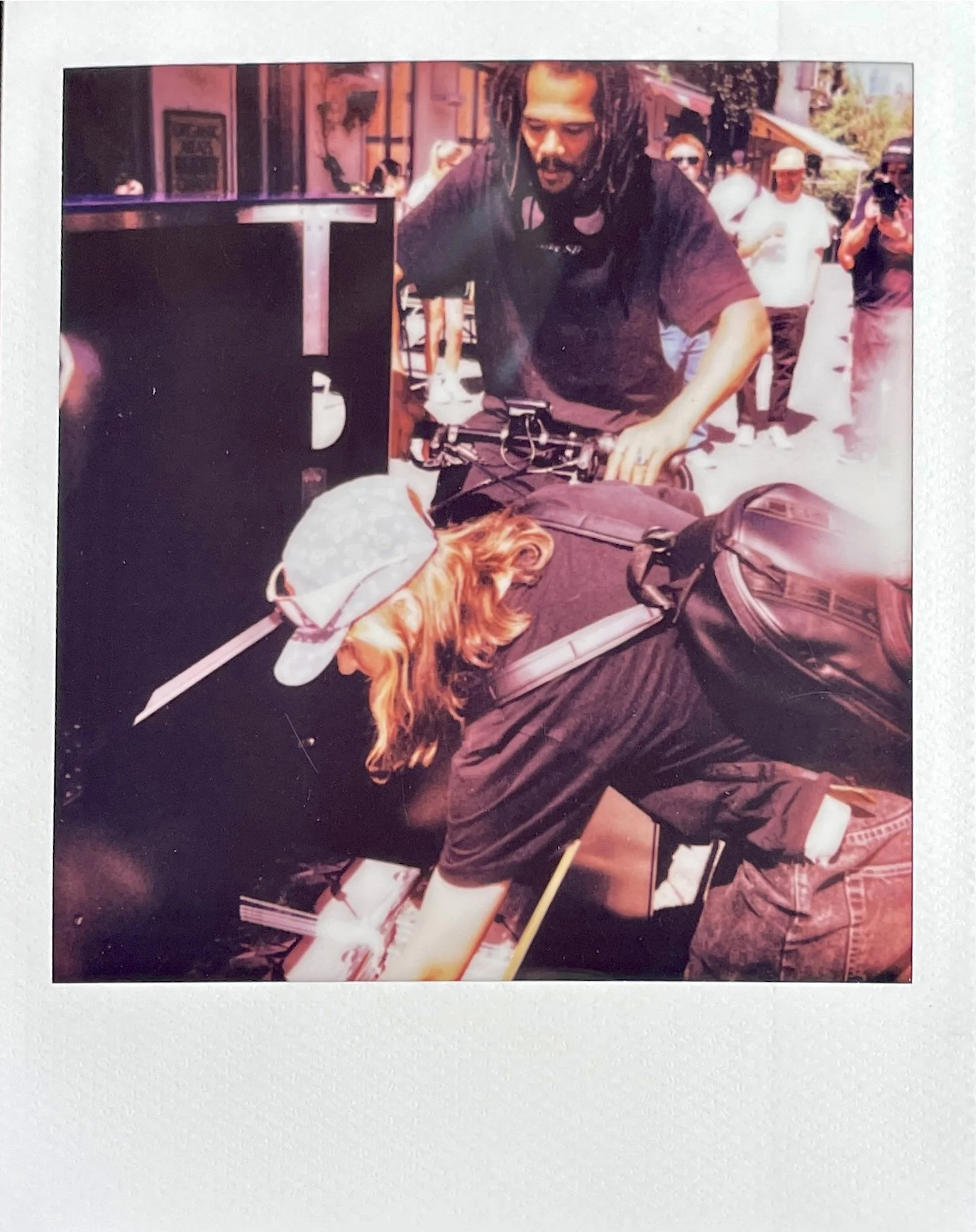 Vilma Stal picks up merch from Nike SB. 