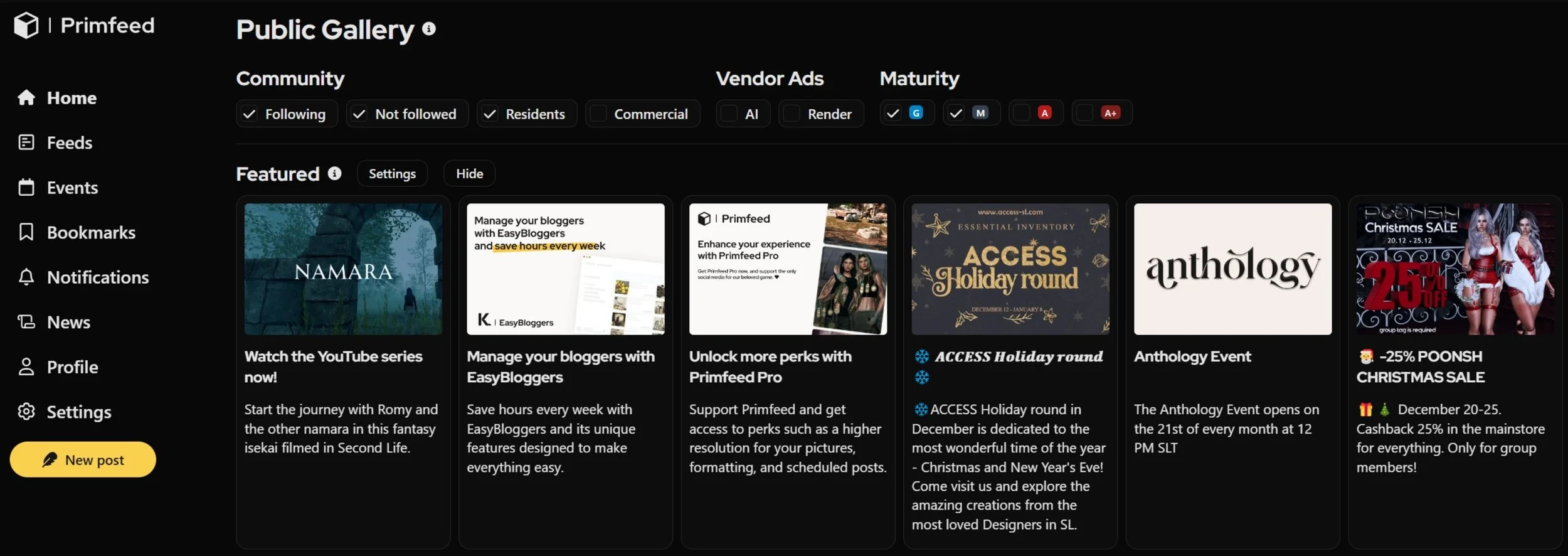 The Primfeed Experiment: Featured Content