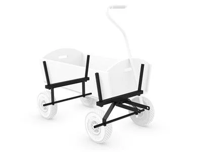 Bollerwagen - Rahmenteile Schwarz