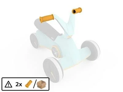 BERG GO Twirl Turquoise - Handgriff (2x)