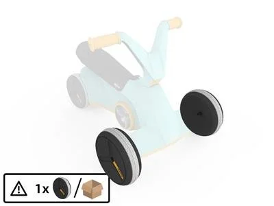 BERG GO Twirl Turquoise - Vorderrad