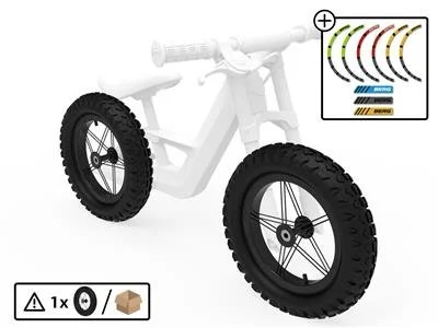 Reifen 12'' All Terrain - Schwarz