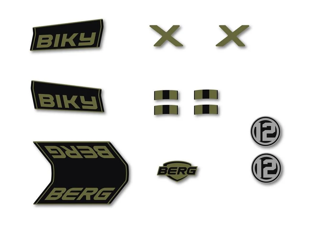 Biky - Sticker set Retro Grün