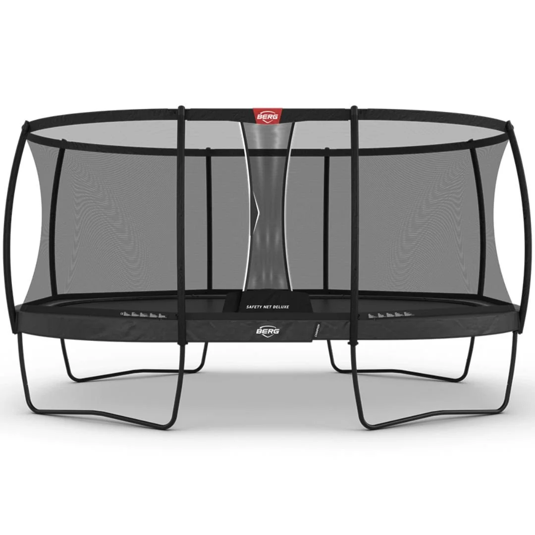 Garten Trampolin BERG Grand Champion Regular 520 Grau + Sicherheitsnetz Deluxe (NEU)