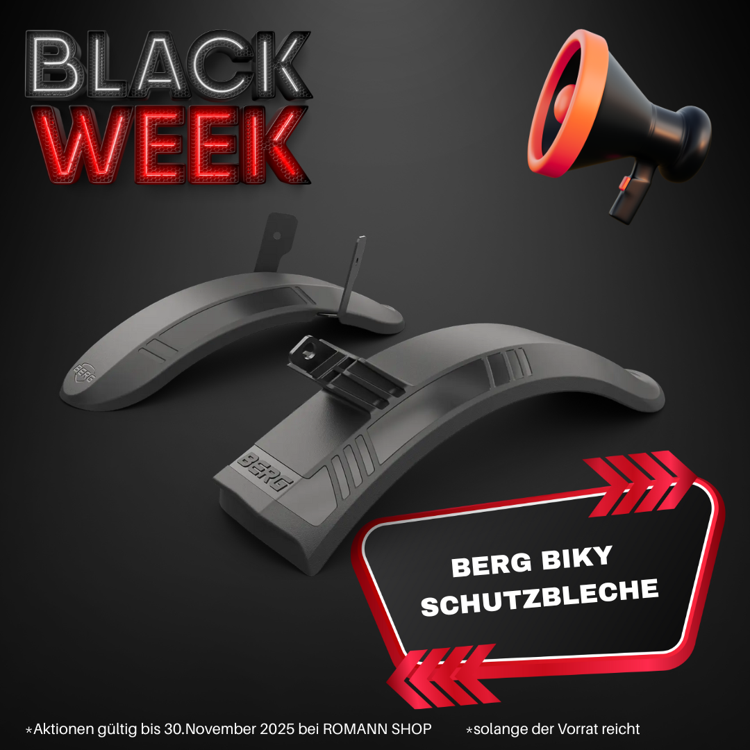 BERG Biky Schutzblech/Kotflügel Set (Zubehör für BERG Biky Laufräder) - BLACK WEEK DEAL