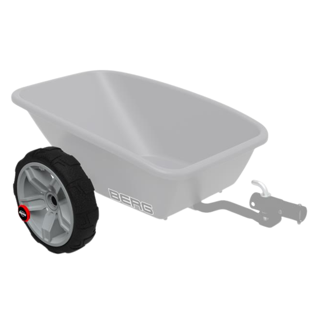 Rad grau-schwarz 10x2,5 links (rot Kappe)