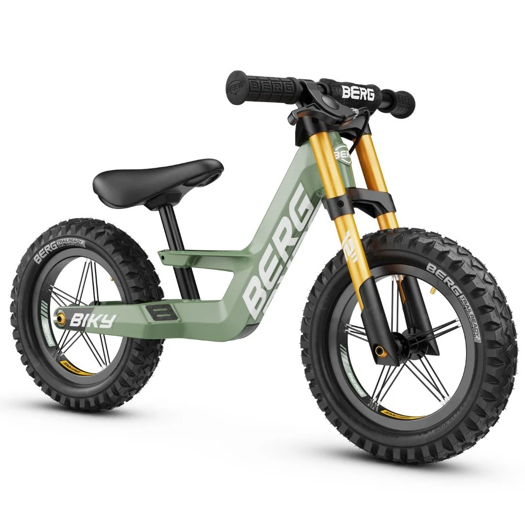 BERG Laufrad Biky Cross Grün MIT Handbremse