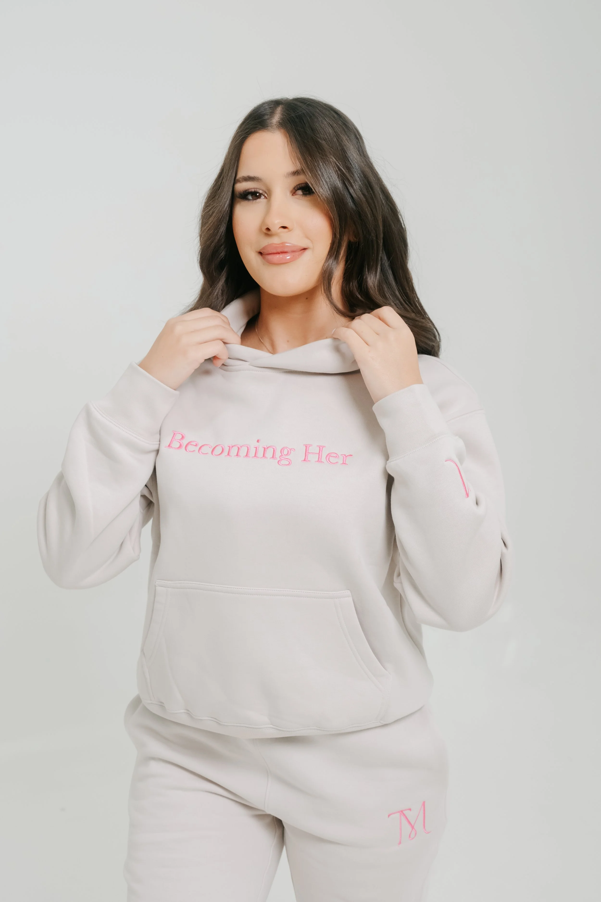 Becoming Her Women's Hoodie - Bone