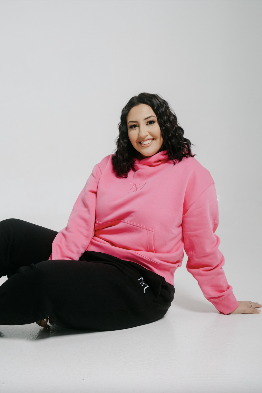 Threaded Moments Hoodie - Deep Pink