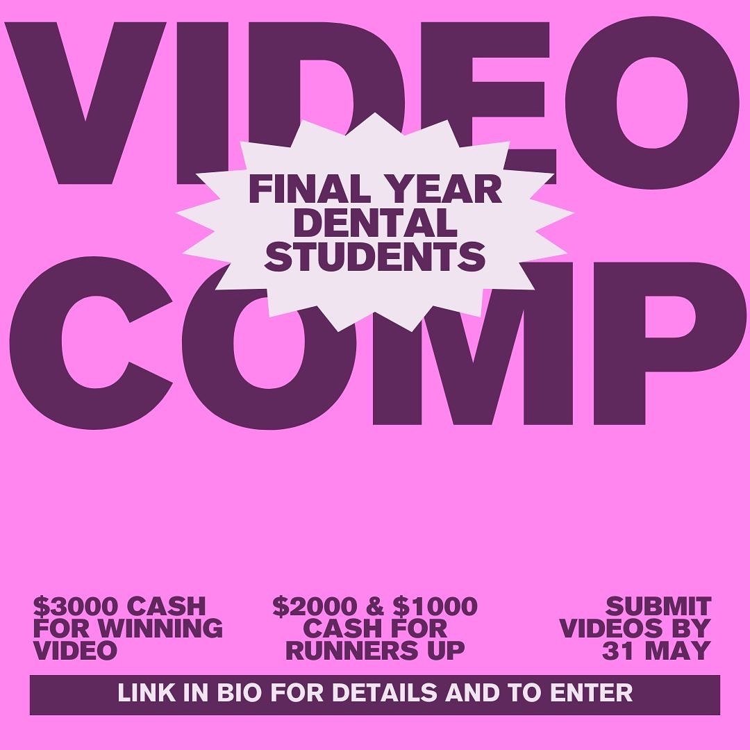 Attention final year dental students! Smile Solutions is excited to announce their latest competition where YOU could be one of three lucky winners to take home some serious cash prizes!
 
We want you to give us a glimpse into the life of a dental st