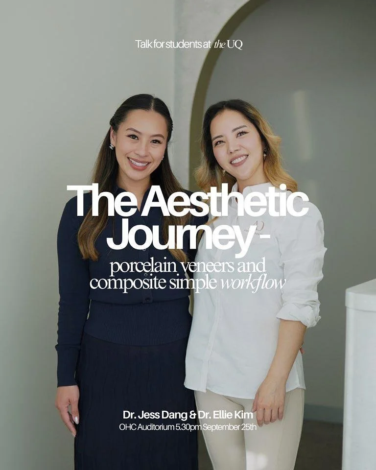 Where dentistry meets art! 🎨
Come learn from Dr Jess Dang &amp; Dr Ellie Kim for an exclusive evening on cosmetic dentistry. ✨

Dr Jess Dang, a passionate and skilled aesthetic dentist, will take us through case diagnosis, treatment planning, and st