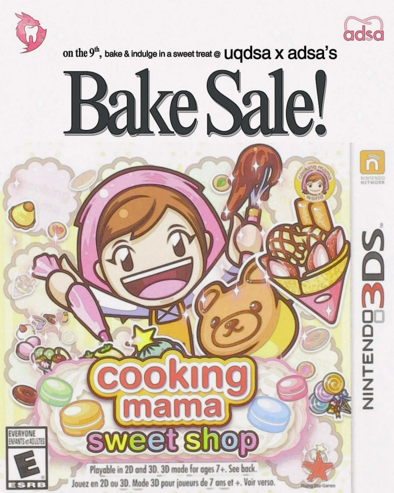 stress baking because of upcoming exams? or have a sweet recipe that needs to be shown off? bring your best bakes to join uqdsa &amp; adsa BAKE SALE on 9th OCTOBER!! 📆 

ANDDDD to everyone else, grab a sweet treat because proceeds all go to CHARITY 