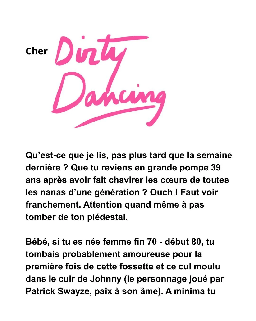 Cher Dirty Dancing,