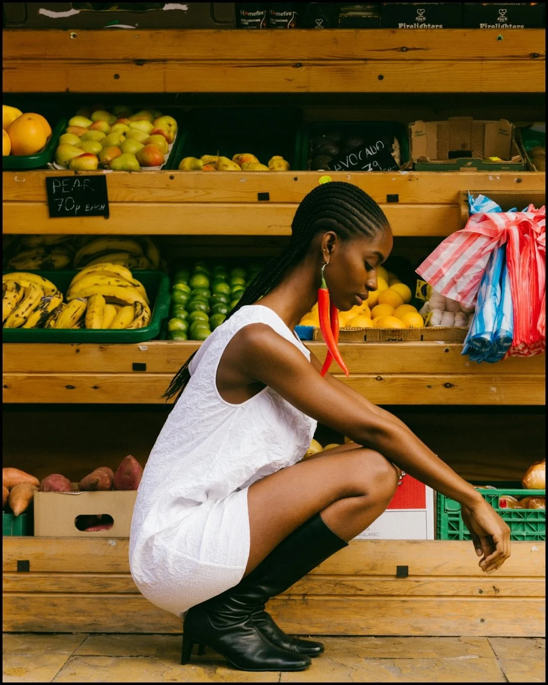 Verdant Forms (Part III) 🌶️ Editorial I shot in Hackney, London, 2025

Photography, direction &amp; retouch:&nbsp;@daria_szotek
Model:&nbsp;@chercobbold
Makeup:&nbsp;@artistrybysneha
Designer &amp; Stylist:&nbsp;@yibri_official

#brightonphotographe