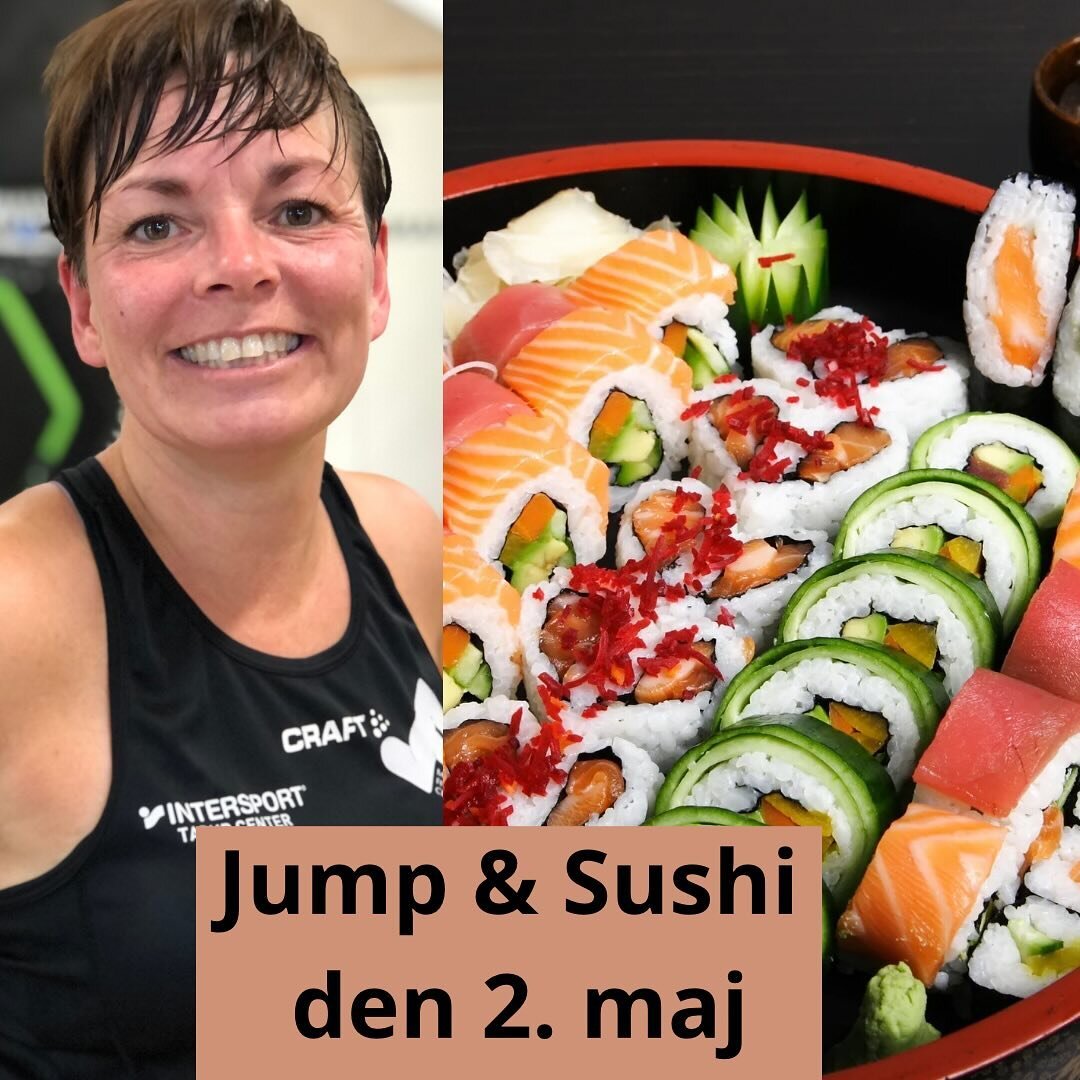 Event: Jump &amp; Sushi den 2. maj 🤸🏿&zwj;♀️🍣
 
Et par af vores trofaste torsdags-jumpere er utrolig glade for b&aring;de jump og sushi, og har derfor sendt f&oslash;lgende invitation🤗:

Vi har talt om, at det kunne v&aelig;re super hyggeligt at 
