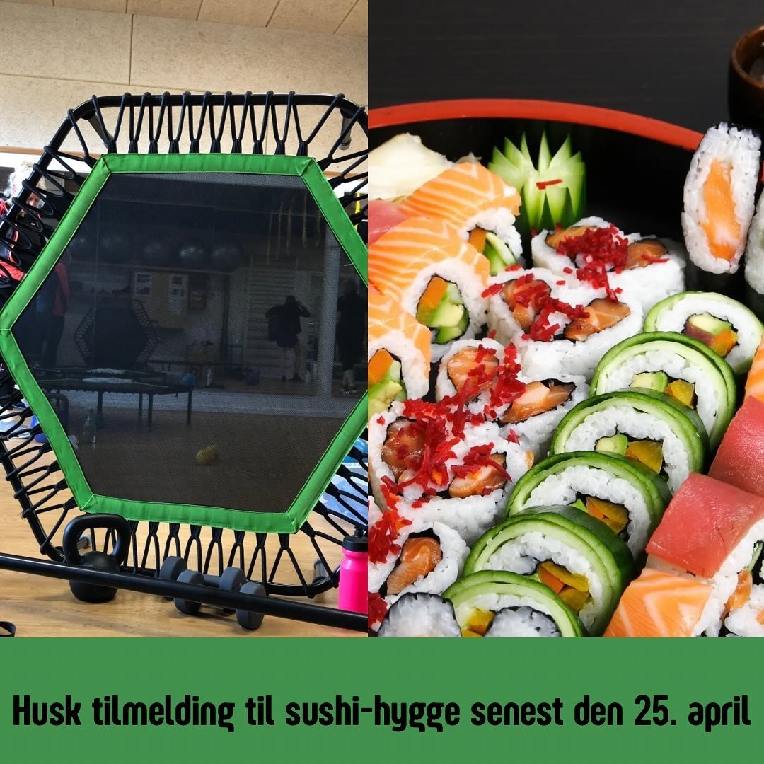 Skal du med til &ldquo;Jump &amp; Sushi&rdquo; den 2. maj? 🤸🏼🍣🤗

Der er venteliste p&aring; Trines Jumping Fitness-time, men alle er meget velkomne til at tage med ind og spise sushi p&aring; Umashi Sushi i Odense kl. 19:00.

Du skal bare overf&o