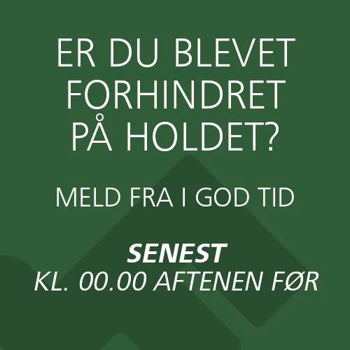 G&oslash;r din instrukt&oslash;r og de andre medlemmer glade: Meld fra hold i god tid! 🙏🏼

Vi oplever desv&aelig;rre stadig, at der er medlemmer, der melder fra vores hold meget sent - helt ned til en time f&oslash;r holdstart. 

Det er &aelig;rger