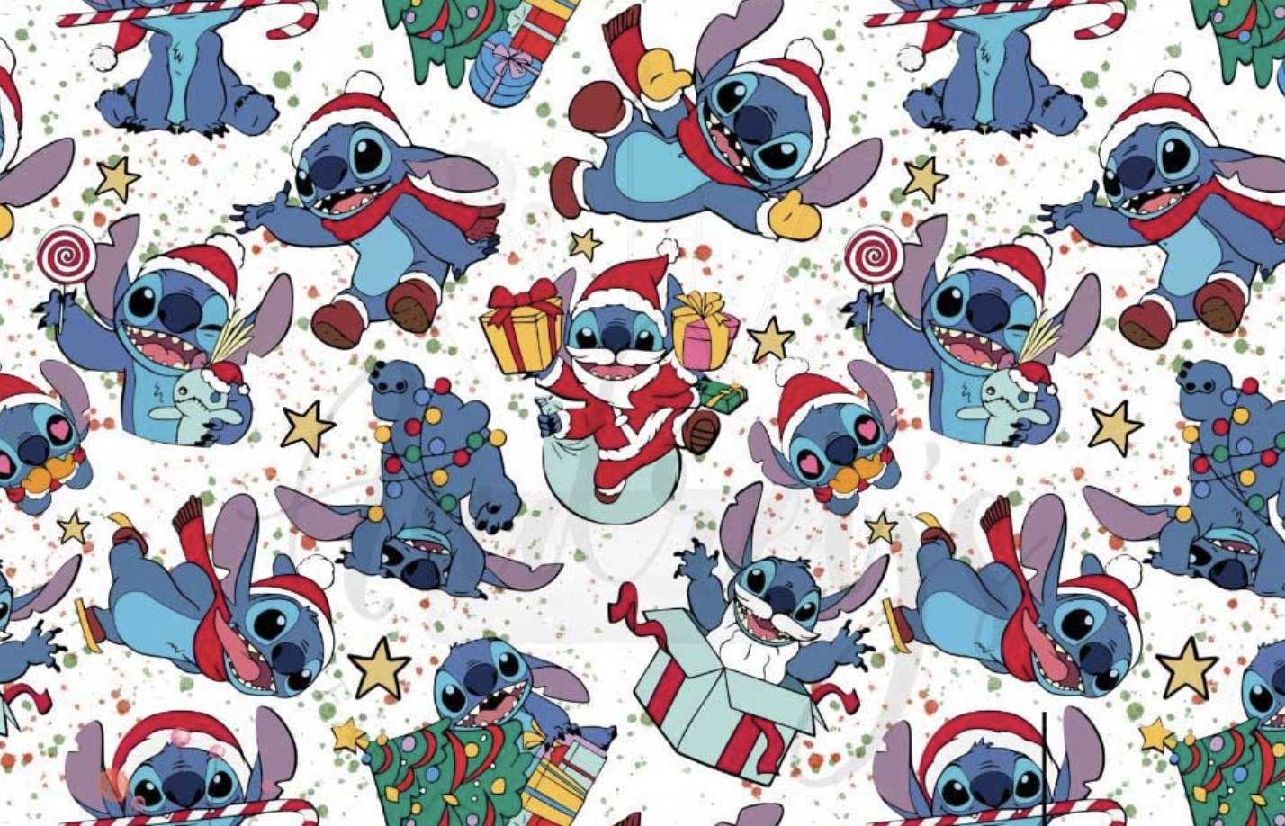 Christmas Stitch Toss Scrub Pant - Pre Order