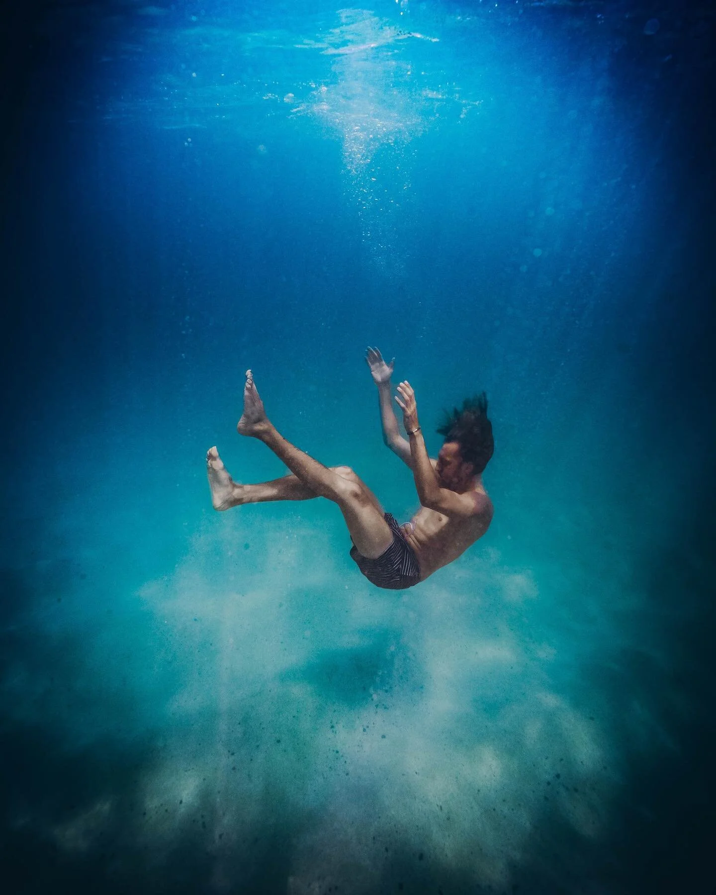 messing around in the deep blue.