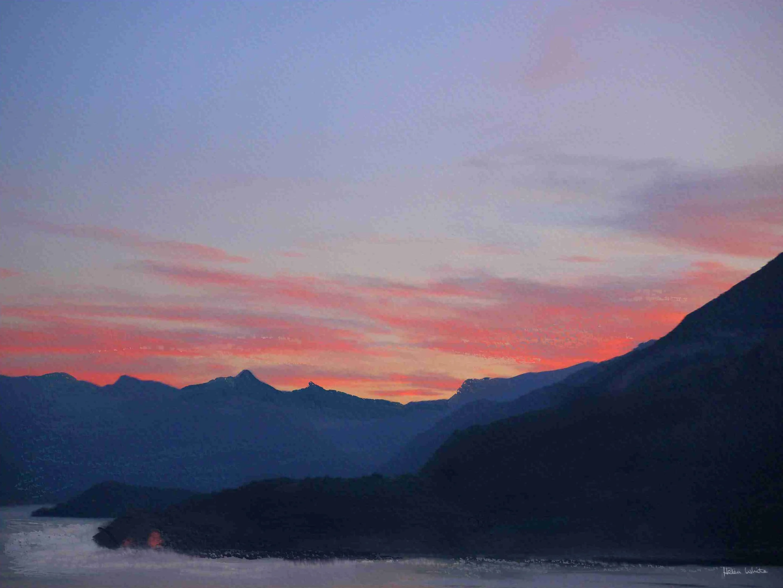 Lake Como, 2026, digital watercolour