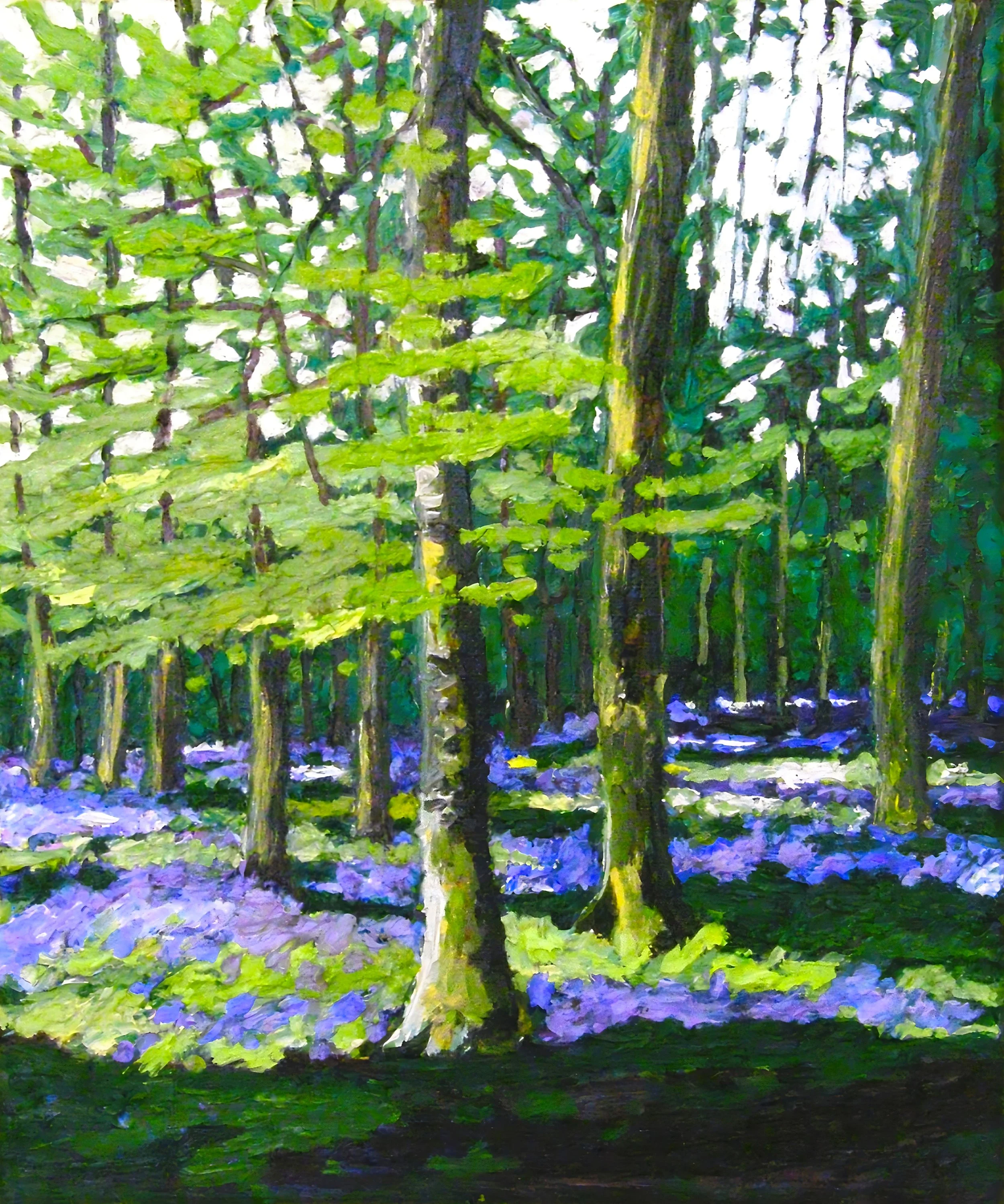 Bluebell Wood, 2009, oil on canvas