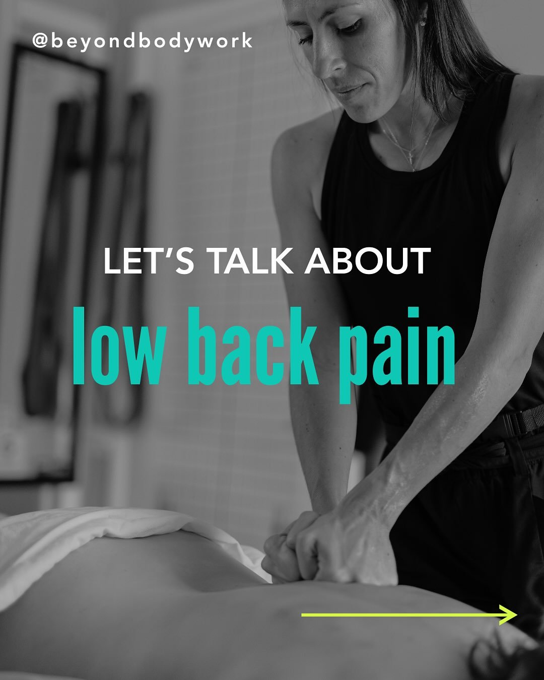 Low back pain is one of the most common reasons people seek massage therapy and one of the most treatable.

At Beyond Bodywork, we take a holistic approach to help you move easier, feel better, and live pain-free. 💚

#BeyondBodywork #MassageTherapy 