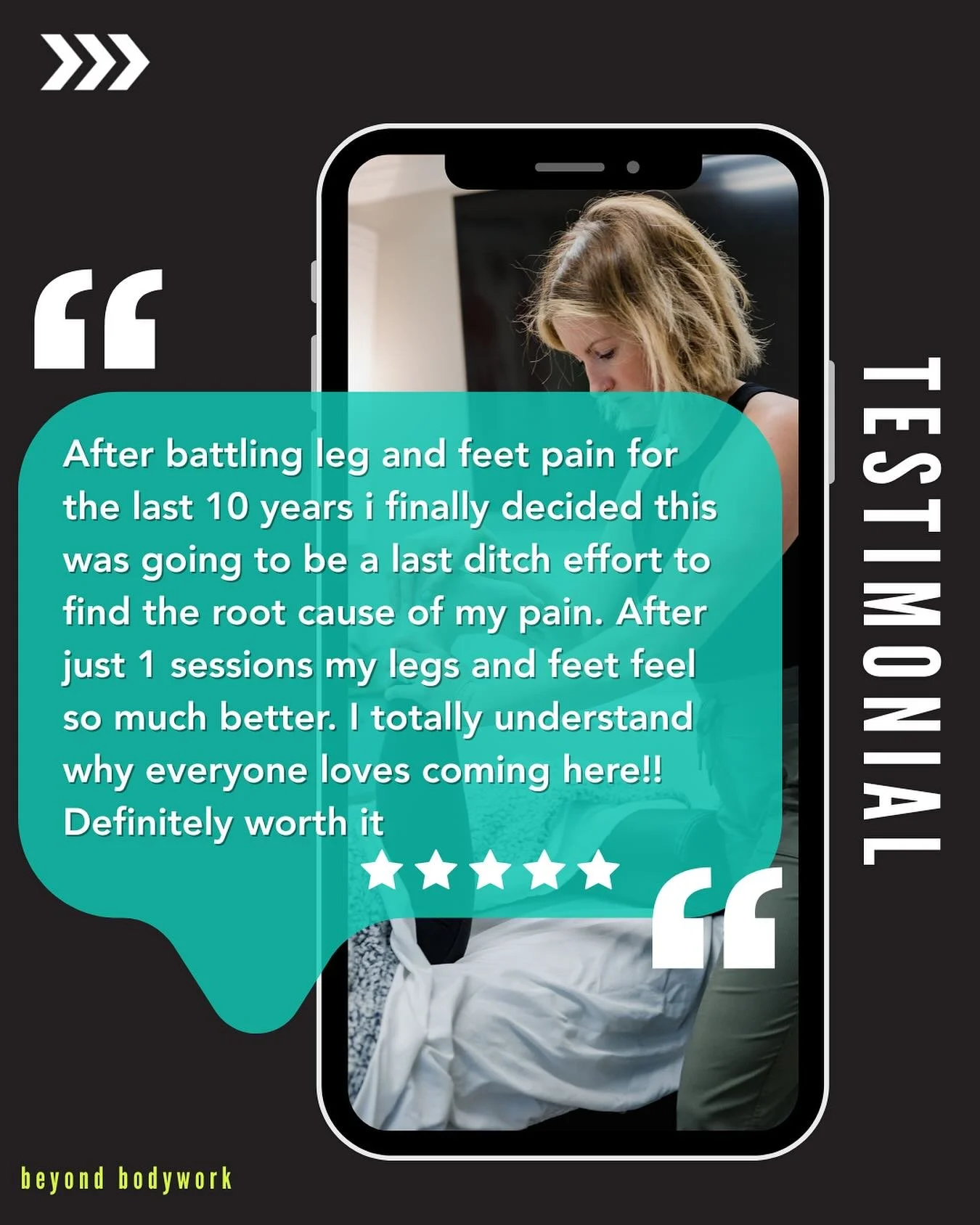 10 years of pain&hellip; eased in one visit 🙌 
Ready to feel the difference? Book your session today.