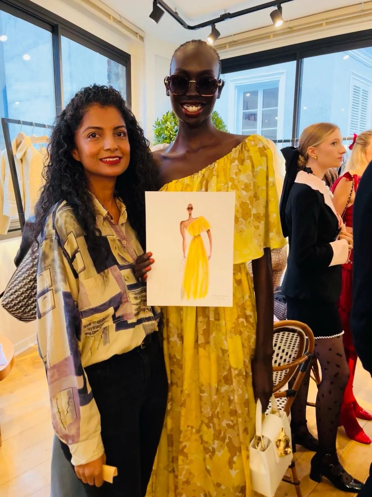Paris Fashion Week Illustrator Farha Farooque live illustration event artist