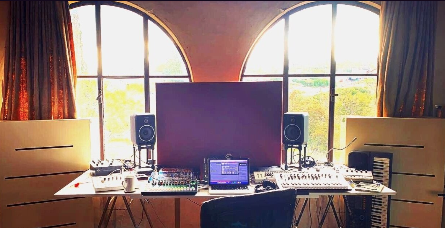 Home music studio setup