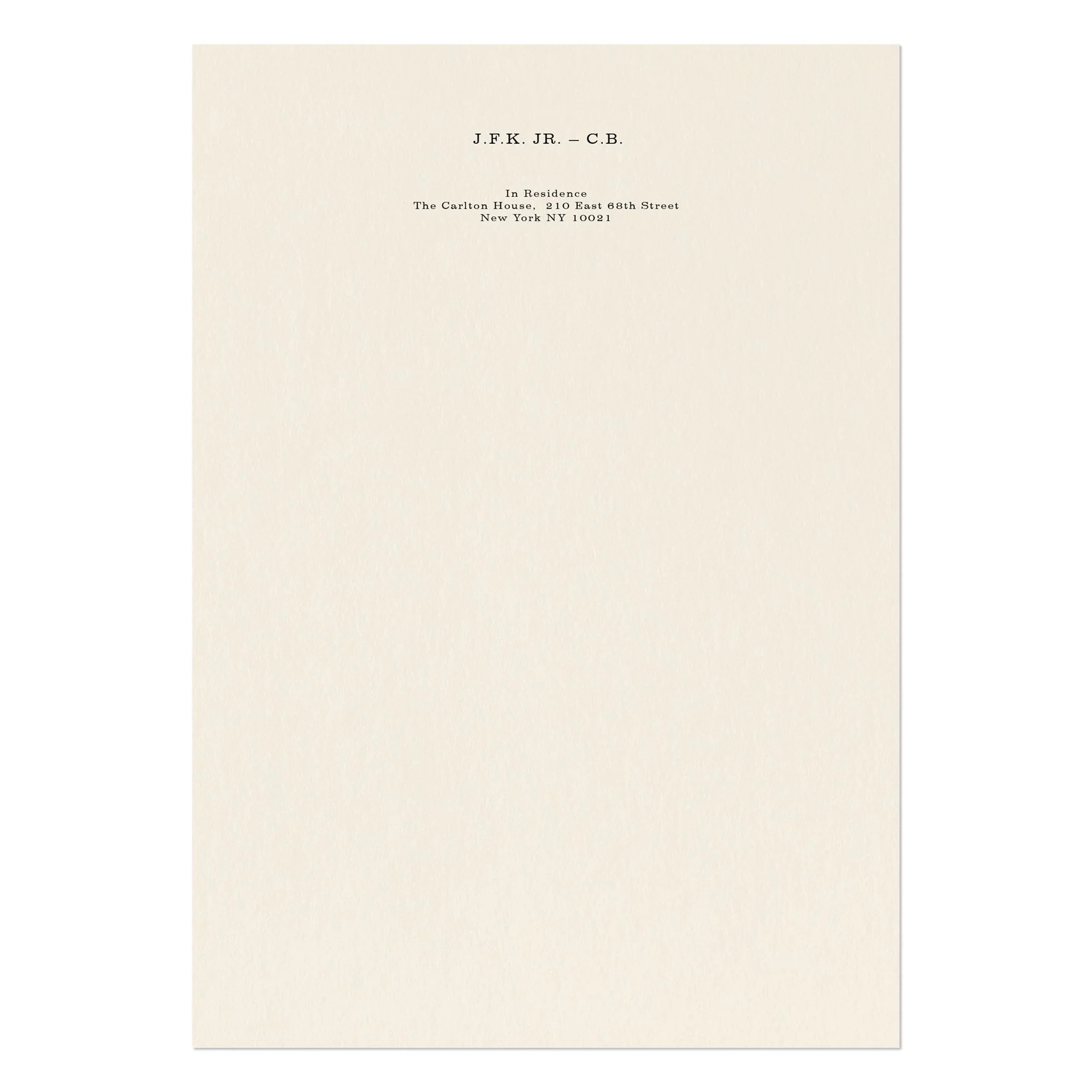 JFK Jr. and Carolyn Bessette