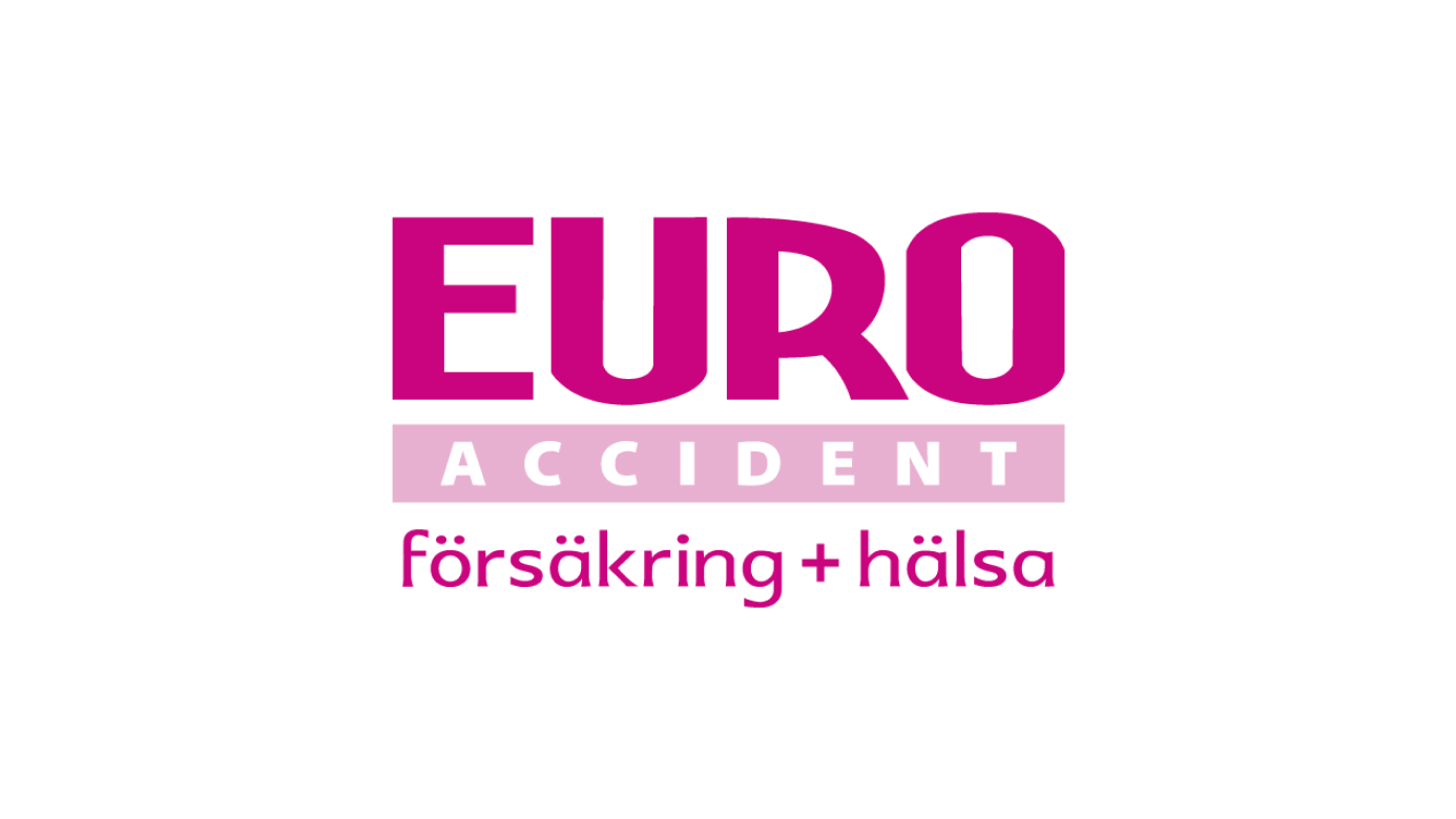 Logotyp för Euro Accident med texten "försäkring + hälsa".